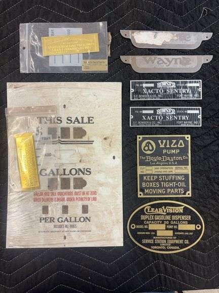 Various Gas Pump Plates image