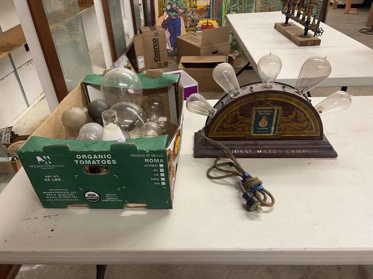 Light Bulb Display And Light Bulbs image