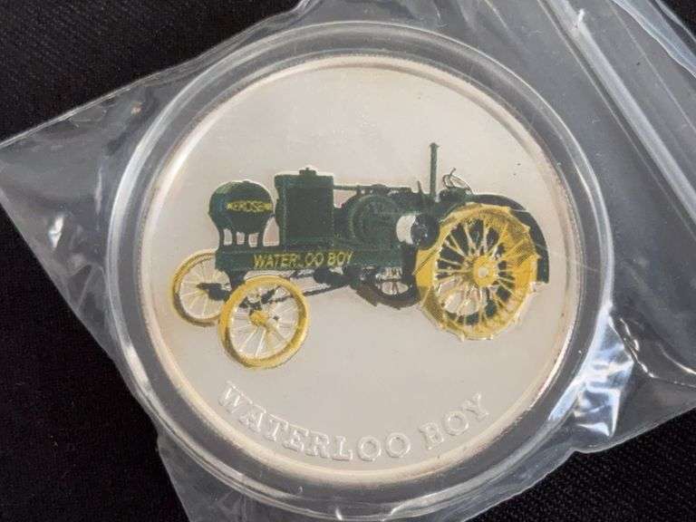 John Deere Waterloo Boy .999 Fine Silver Coin image