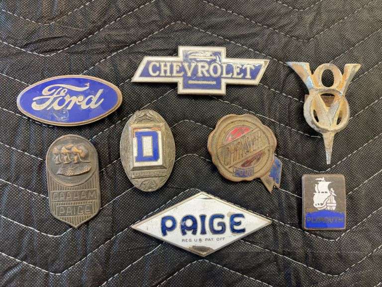 (8) Automobile Radiator Badges image