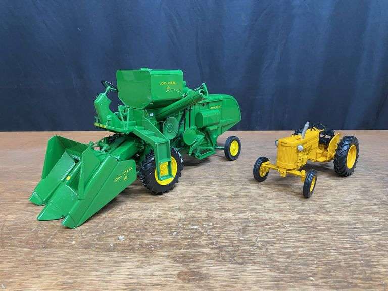 (2) 1/16 John Deere 45 Combine + 40 Industrial Ertl image