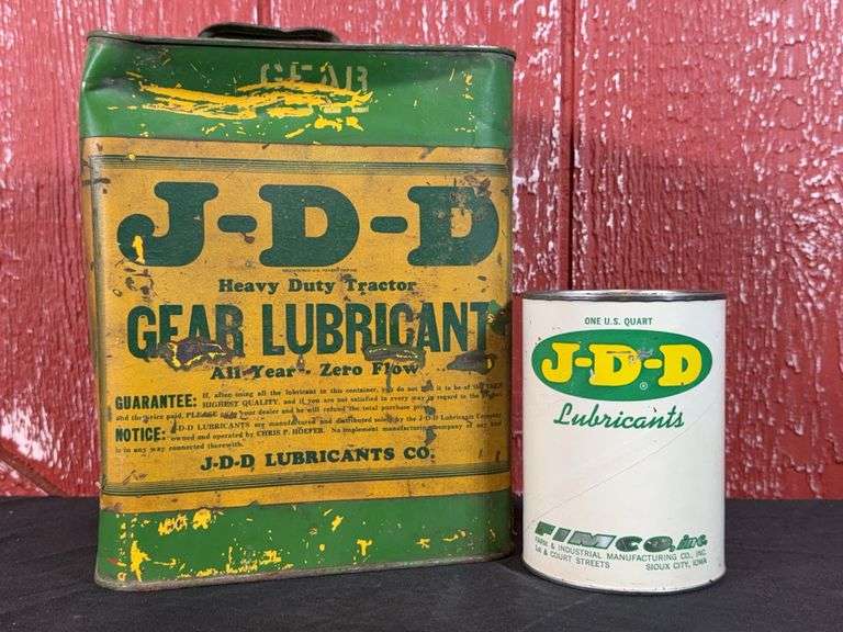 (2) J-D-D Lubricants Oil Cans image