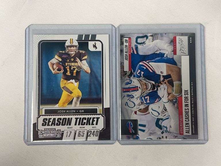 (2) Josh Allen Football Cards image