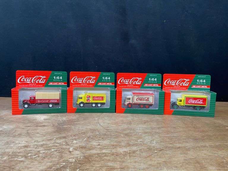 (4) 1/64 Coca-Cola Trucks NIB image