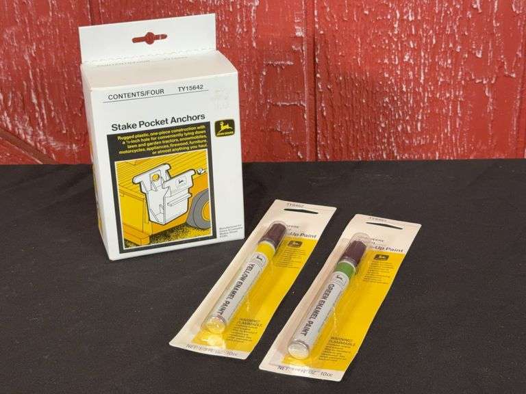 (3) John Deere Touch-Up Paint + Stake Pocket Anchors image