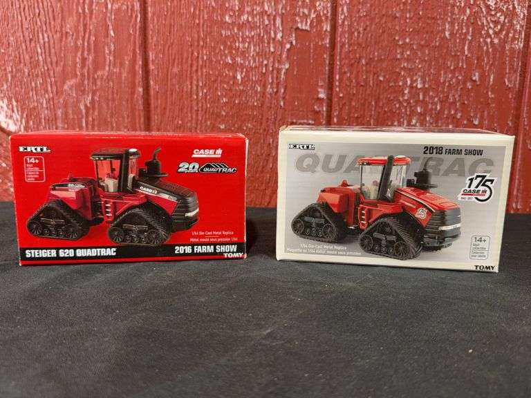 (2) 1/64 Case-IH Quadtrac Farm Show NIB Ertl image