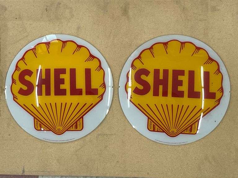 (2) Shell Globe Panels and Decals image