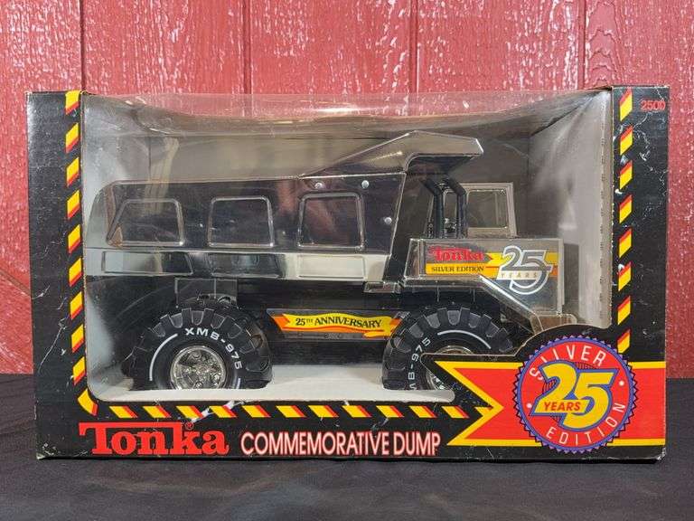 Tonka Commemorative Dump Truck 25 Years Silver Edition NIB image