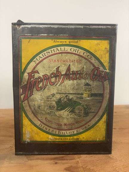 French Auto Oil Can image