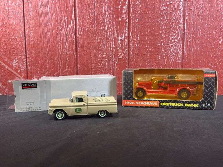 (2) John Deere Truck Banks NIB image