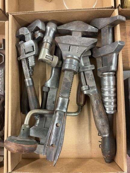 (6) Monkey Wrenches and (1) Hand Drill image
