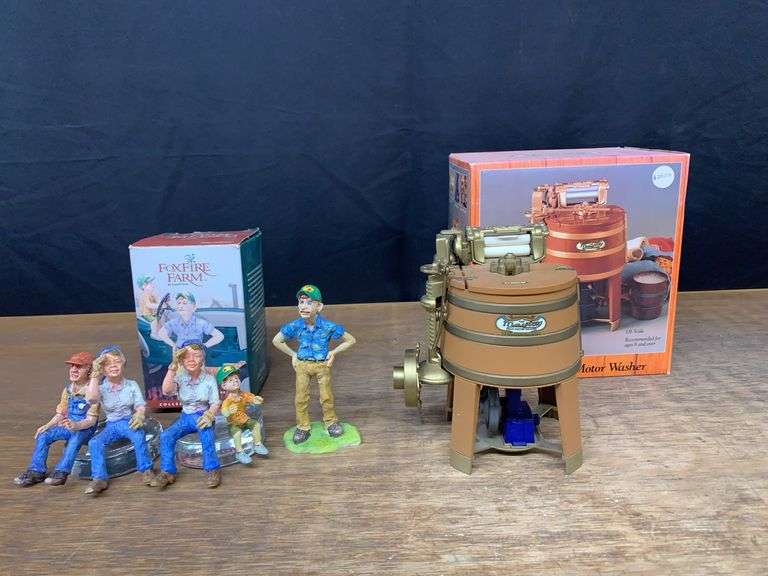 (5) Fox Fire Farm Figures + Maytag Washer image