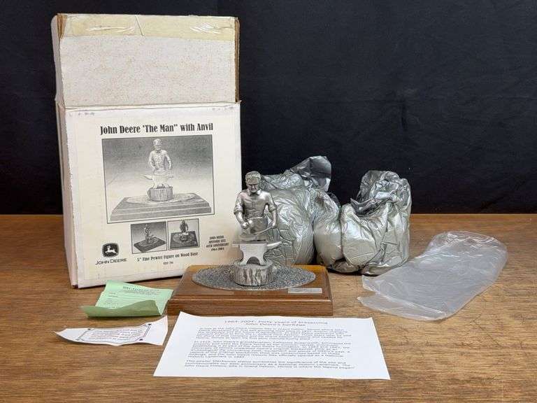 John Deere w/Anvil Pewter 40th Anniversary NIB image