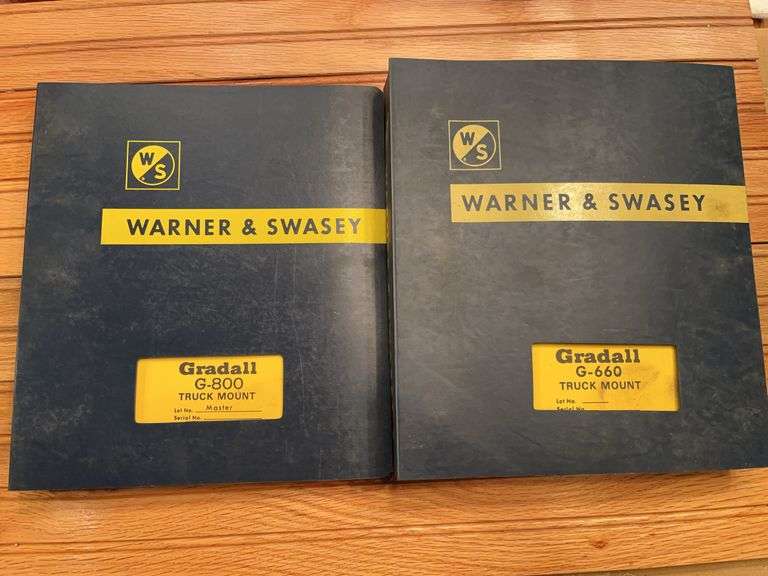 (2) Warner & Swasey Gradall Manuals image