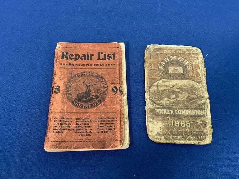 (2) Deere Repait List + Farmers Pocket Companion image