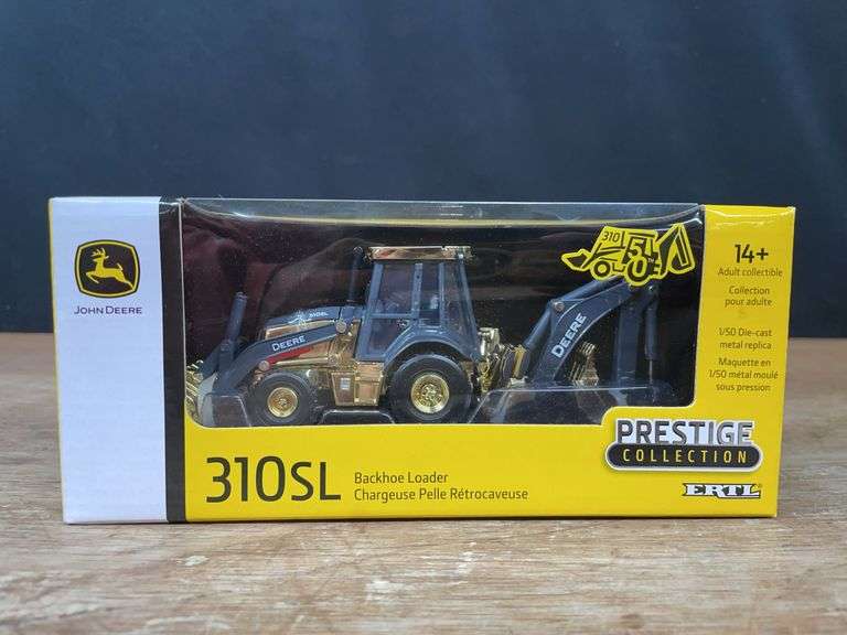 1/50 John Deere 310SL Backhoe Gold Prestige NIB Ertl image