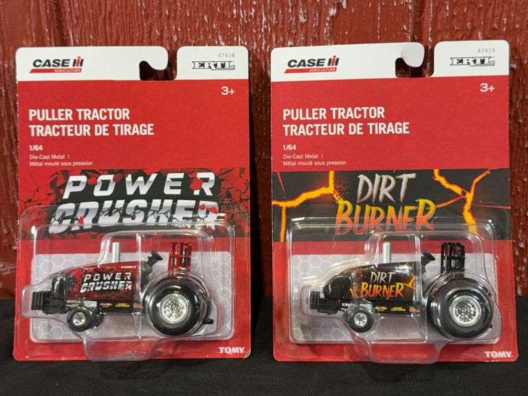 (2) 1/64 Case-IH Pulling Tractors NIB Ertl image