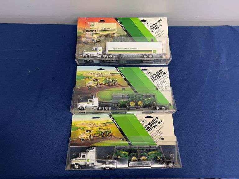 (3) 1/64 John Deere Semis NIB Ertl image