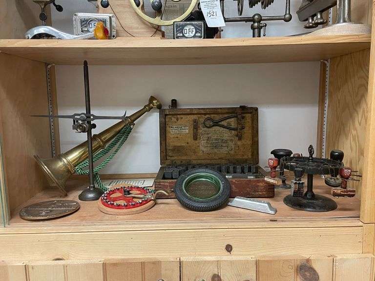 Ratchet Wrench, Ash Tray, Stamps, and More image