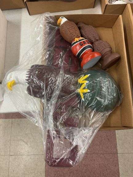 (2) JI Case Coin Banks and Large Plaque image