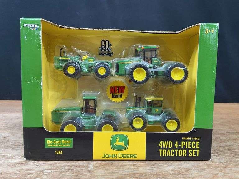 1/64 John Deere 4wd Tractors Set NIB Ertl image