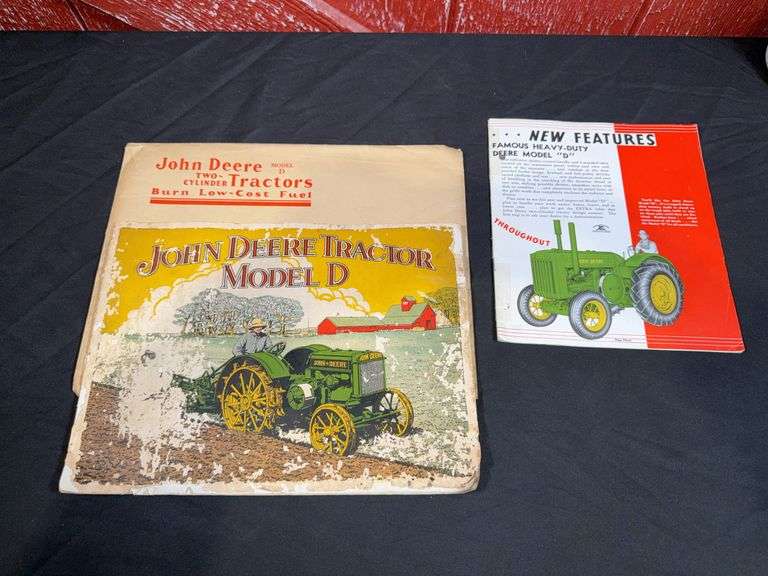 (2) John Deere D Tractor Sales Literature image