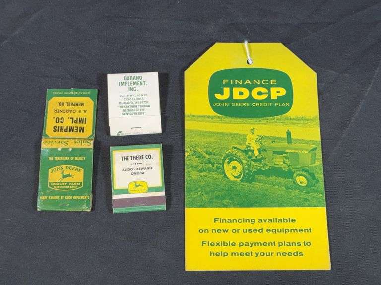 (4) John Deere Matchbooks + JDCP Price Tag image