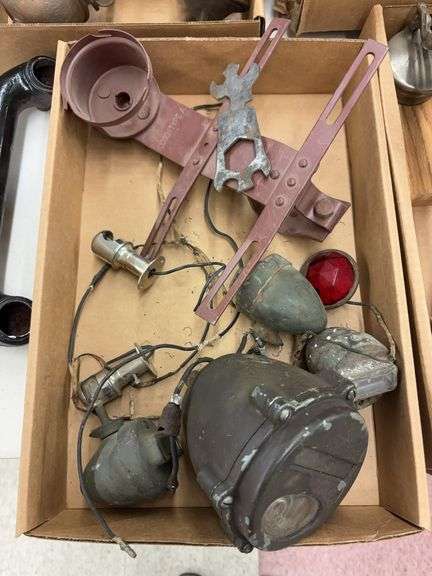 Military Blackout Lights, Dash Lights, and Hudson License Plate Bracket With Light Frame image