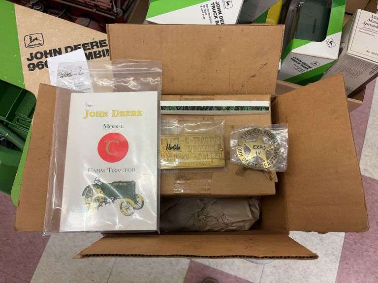 1/16 1993 Two Cylinder Expo John Deere Model C and Book image