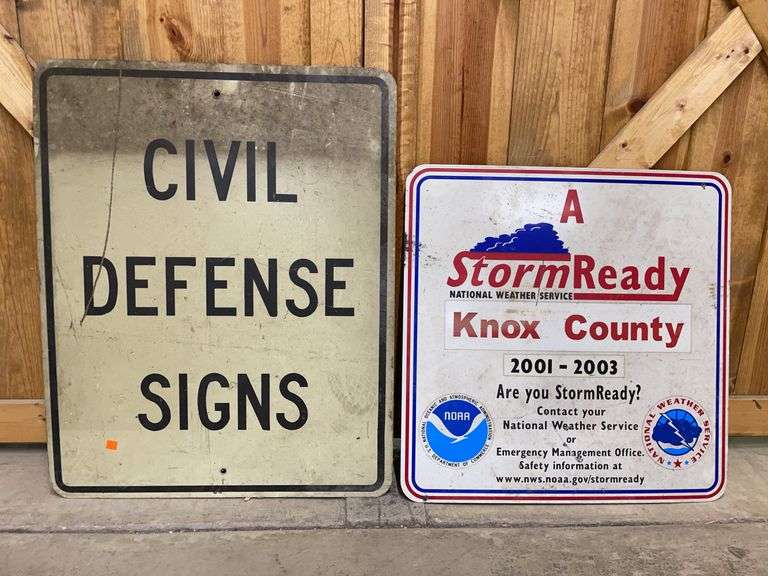 (2) Civil Defense + National Weather Service SST Signs image