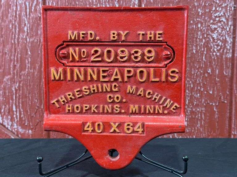 Minneapolis Threshing Machine Co. Cast Plate image