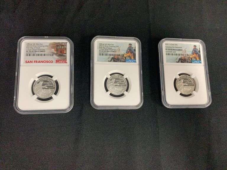 Washington Quarters Crossing The Delaware 2021 Coins image