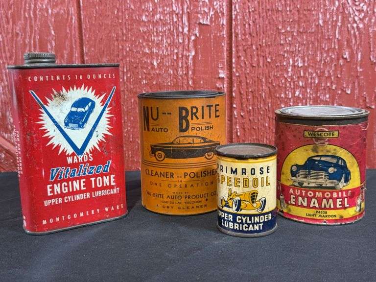 (4) Oil + Paint Cans image