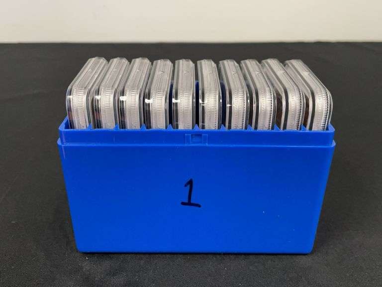 A Complete 10 Coin 2018 Silver Reverse Proof Set NGC Graded PF70 image