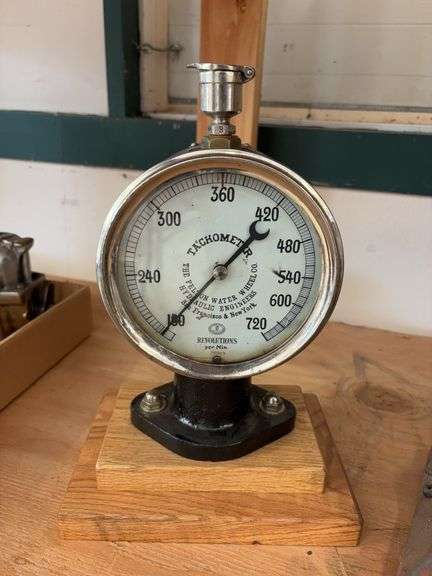 Peloton Water Wheel Company Tachometer image