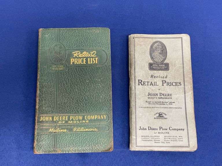 (2) John Deere Retail Price Lists image