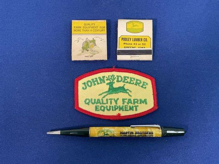 (4) John Deere Matchbooks, Patch, Pencil image