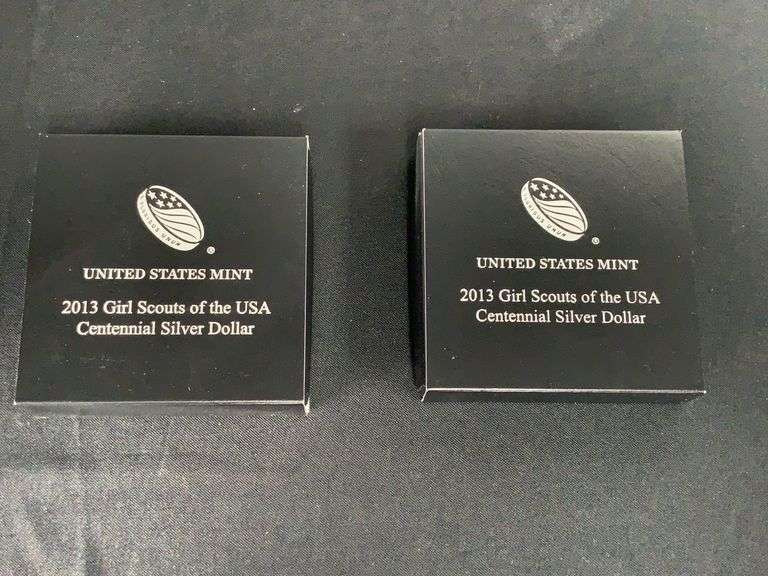 US Mint Silver Dollar 2013 Girl Scouts of USA Centennial image