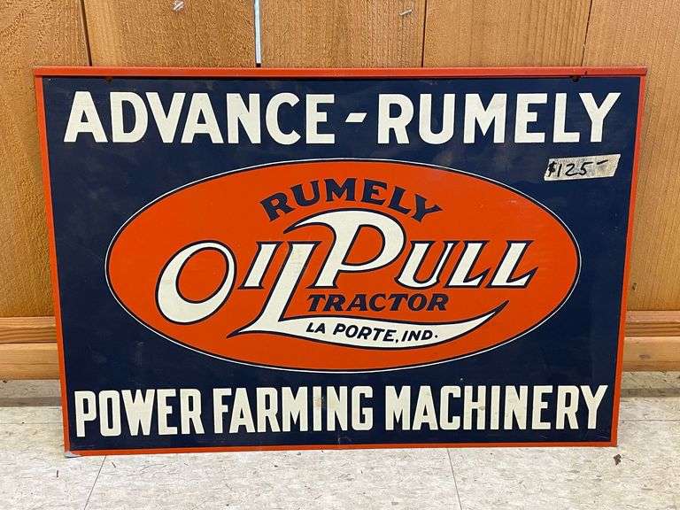 Reproduction Advance Rumely Double Sided Sign image
