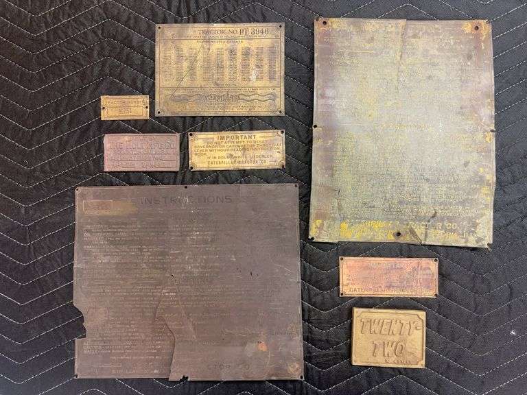 (8) Caterpillar and Holt Plates image