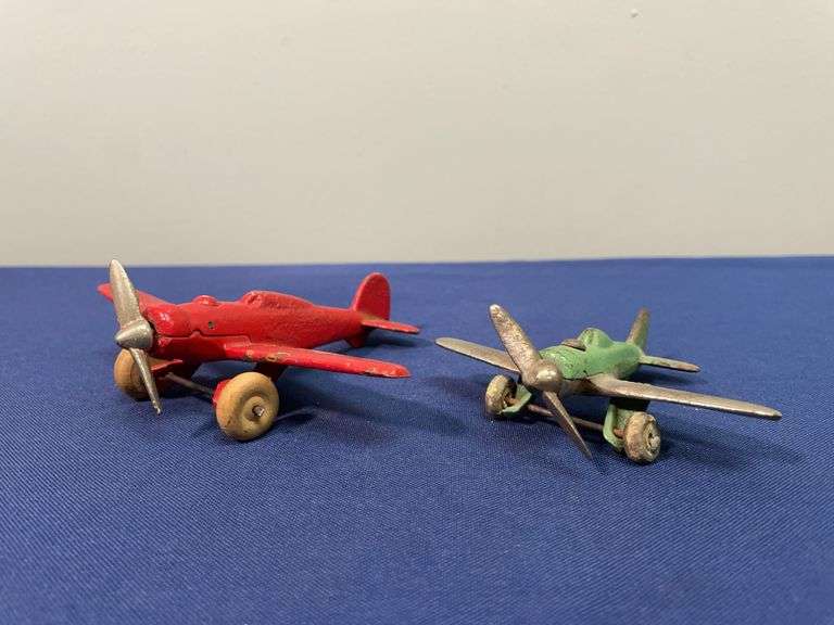 (2) Cast Iron Airplanes Hubley image