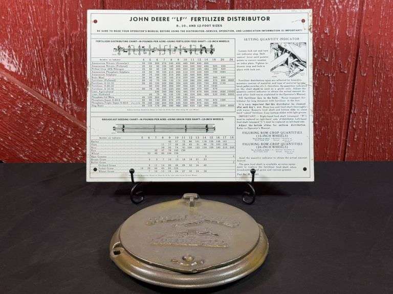 (2) John Deere Sign + Planter Lid image