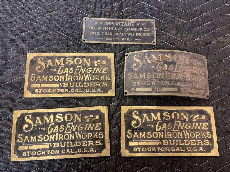 (5) Samson Engine Name Plates image