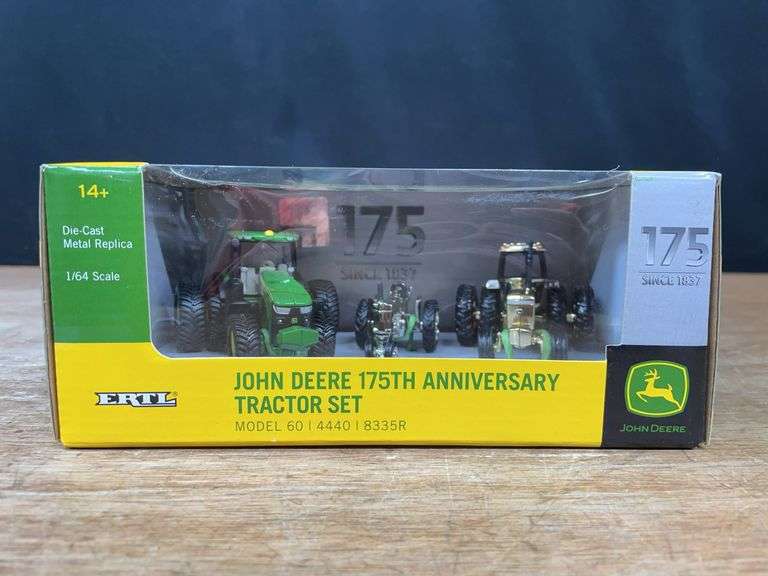 1/64 John Deere Tractors 175th Anniversary Set NIB Ertl image