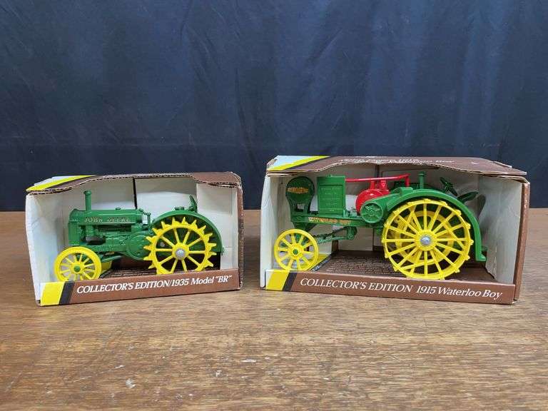 (2) 1/16 John Deere BR + Waterloo Boy Collector NIB Ertl image