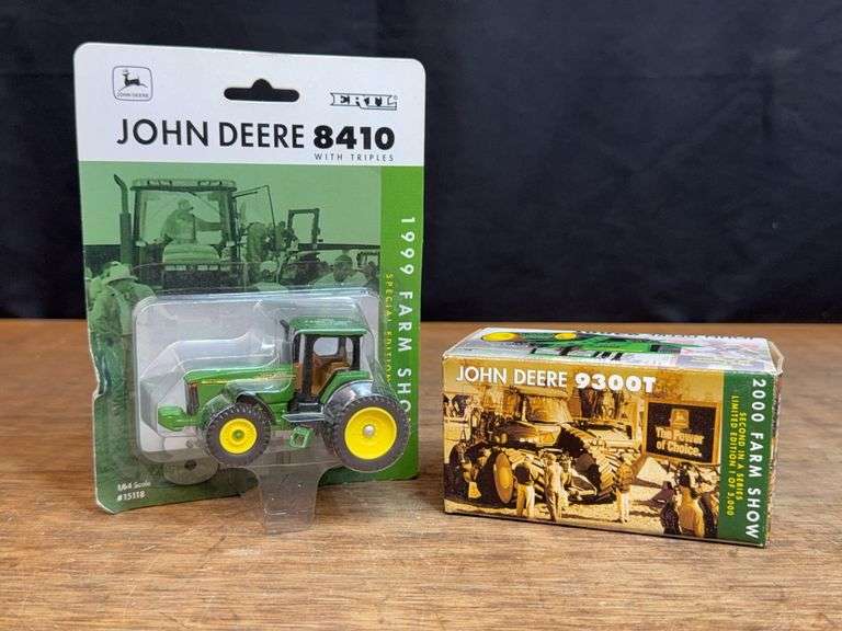 (2) 1/64 John Deere 8410 + 9300T Farm Show NIB Ertl image