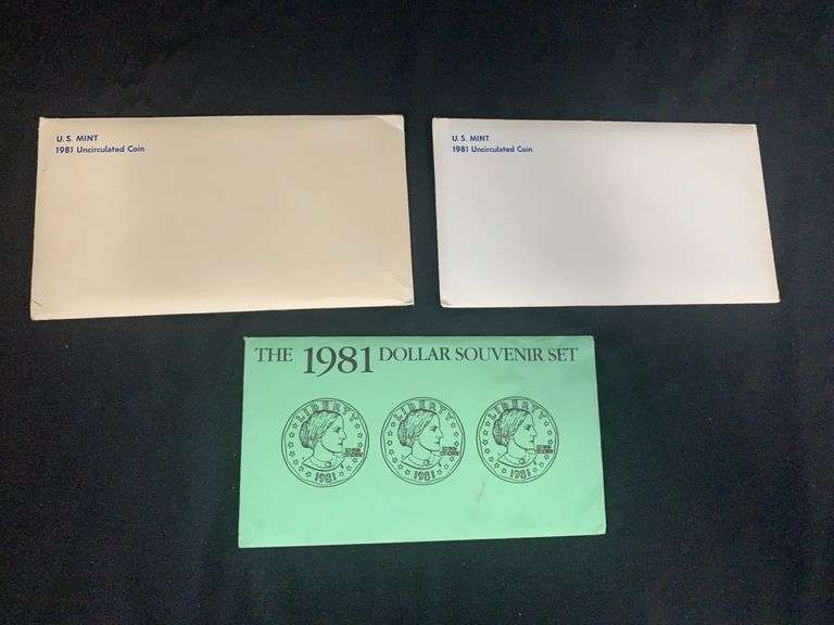 U.S Mint Sets 1981 Uncirculated Coin Sets/ 1981 Dollar Souvenir Set image