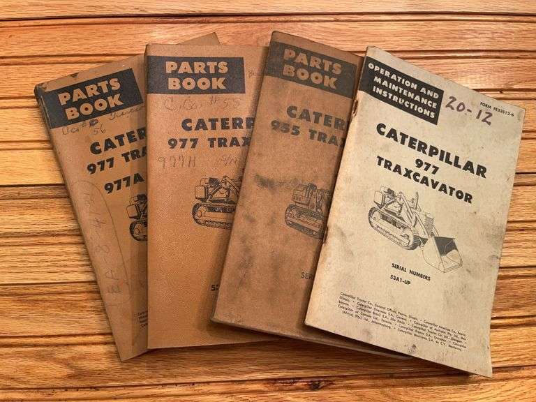 (4) Caterpillar Traxcavator Manuals image