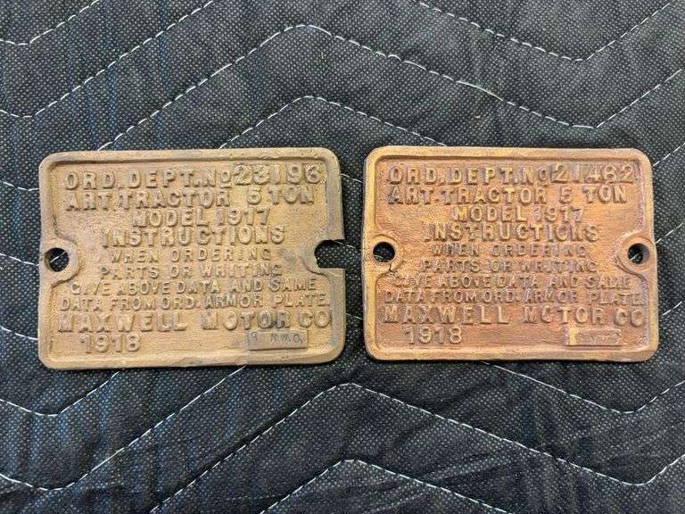 (2) Maxwell 5 Ton Name Plates image