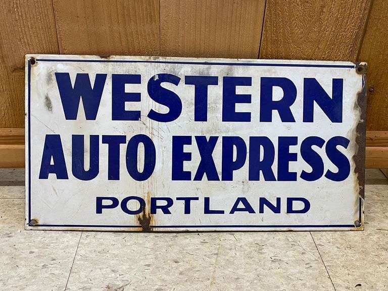 Western Auto Express Single Sided Sign image